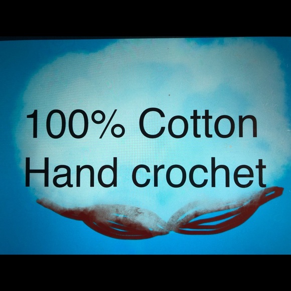 Fall colors hand crochet cotton potholders - Picture 3 of 3